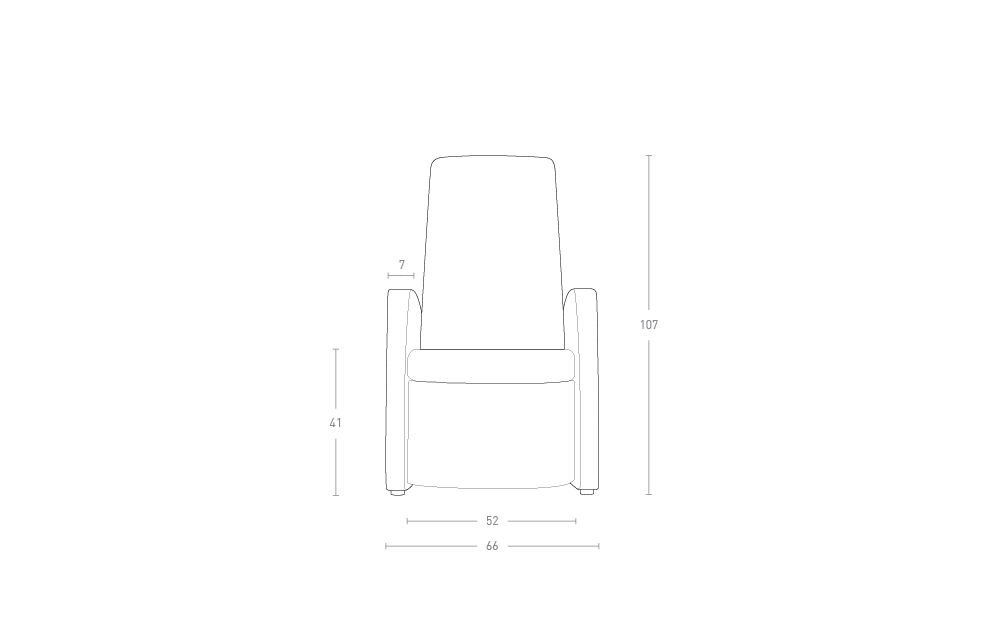 Dimensoes do produto poltrona reclinvel compac